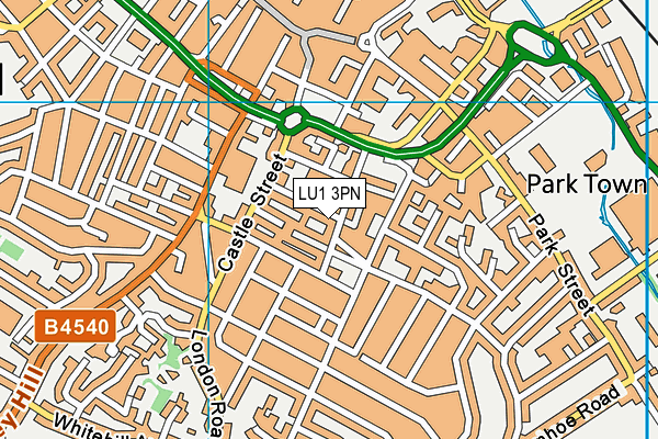 LU1 3PN map - OS VectorMap District (Ordnance Survey)