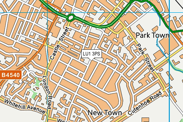 LU1 3PS map - OS VectorMap District (Ordnance Survey)