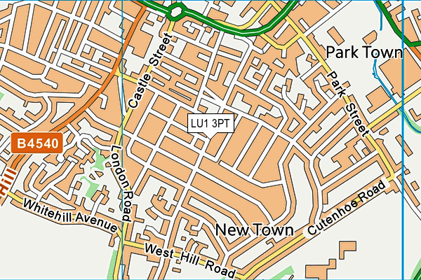 LU1 3PT map - OS VectorMap District (Ordnance Survey)