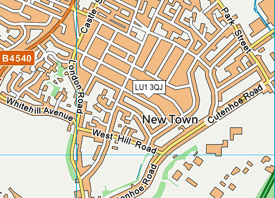 LU1 3QJ map - OS VectorMap District (Ordnance Survey)