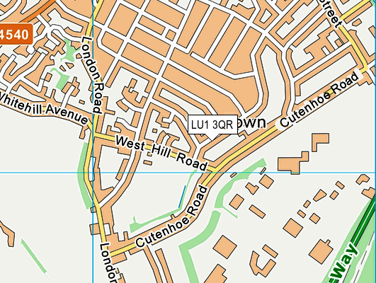 LU1 3QR map - OS VectorMap District (Ordnance Survey)