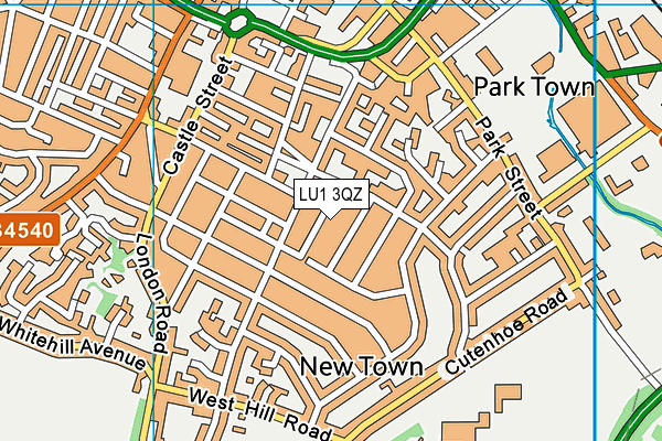 LU1 3QZ map - OS VectorMap District (Ordnance Survey)