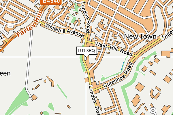 LU1 3RQ map - OS VectorMap District (Ordnance Survey)