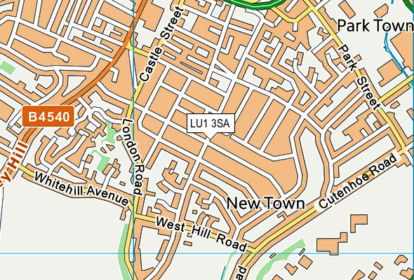 LU1 3SA map - OS VectorMap District (Ordnance Survey)