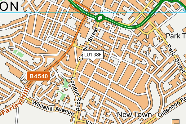 LU1 3SF map - OS VectorMap District (Ordnance Survey)