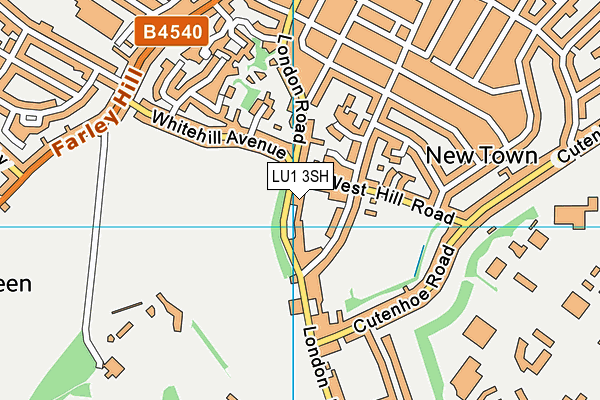 LU1 3SH map - OS VectorMap District (Ordnance Survey)