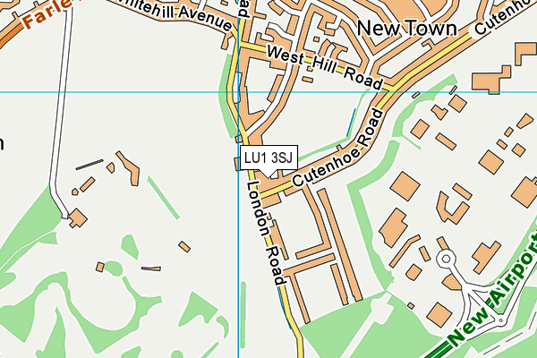 LU1 3SJ map - OS VectorMap District (Ordnance Survey)