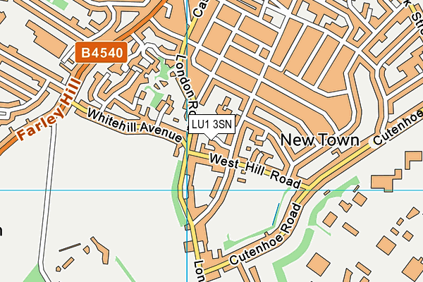 LU1 3SN map - OS VectorMap District (Ordnance Survey)