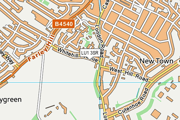 LU1 3SR map - OS VectorMap District (Ordnance Survey)