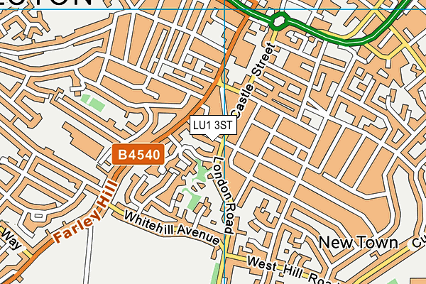 LU1 3ST map - OS VectorMap District (Ordnance Survey)