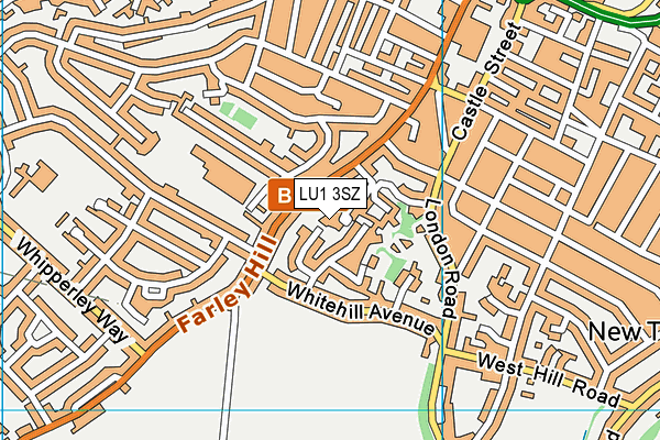 LU1 3SZ map - OS VectorMap District (Ordnance Survey)