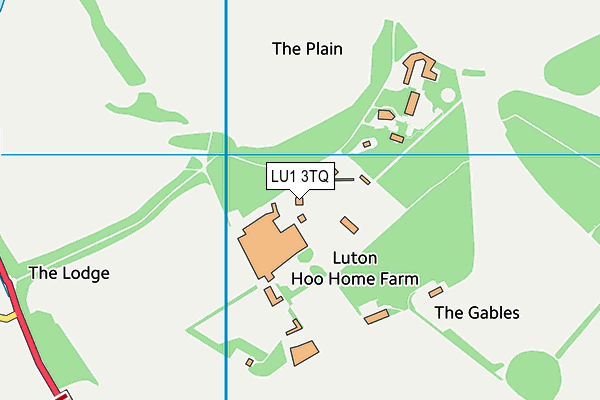 Luton Hoo Hotel - Golf & Spa map (LU1 3TQ) - OS VectorMap District (Ordnance Survey)