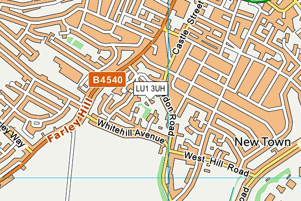 LU1 3UH map - OS VectorMap District (Ordnance Survey)