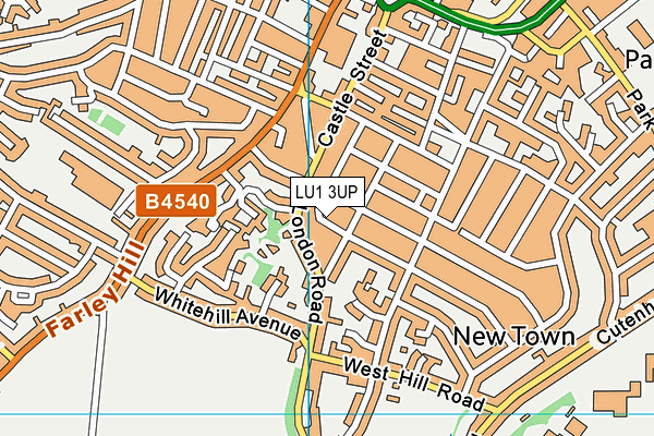 LU1 3UP map - OS VectorMap District (Ordnance Survey)