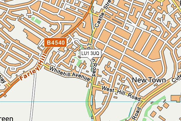 LU1 3UQ map - OS VectorMap District (Ordnance Survey)
