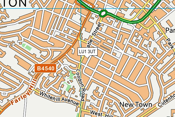 LU1 3UT map - OS VectorMap District (Ordnance Survey)