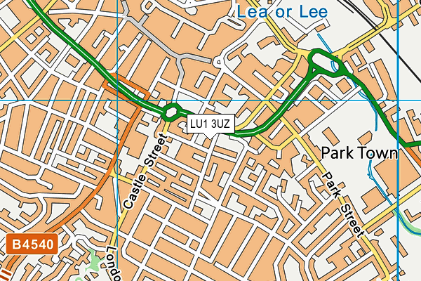 LU1 3UZ map - OS VectorMap District (Ordnance Survey)