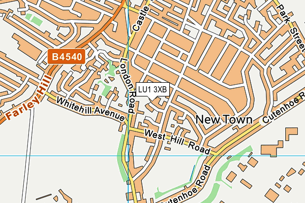 LU1 3XB map - OS VectorMap District (Ordnance Survey)