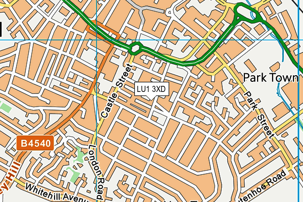 LU1 3XD map - OS VectorMap District (Ordnance Survey)