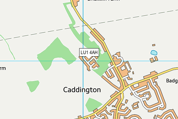 LU1 4AH map - OS VectorMap District (Ordnance Survey)