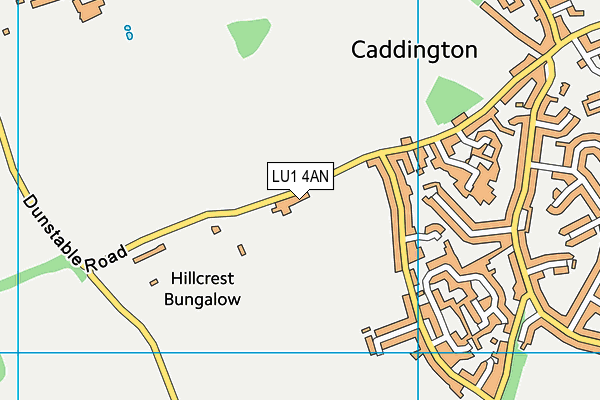 LU1 4AN map - OS VectorMap District (Ordnance Survey)