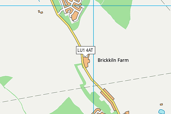 LU1 4AT map - OS VectorMap District (Ordnance Survey)