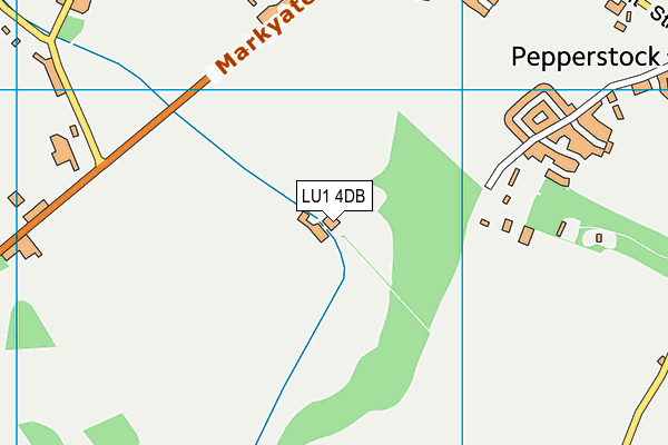LU1 4DB map - OS VectorMap District (Ordnance Survey)