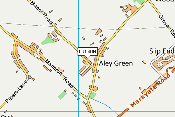 LU1 4DN map - OS VectorMap District (Ordnance Survey)