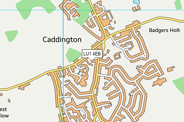 LU1 4EB map - OS VectorMap District (Ordnance Survey)