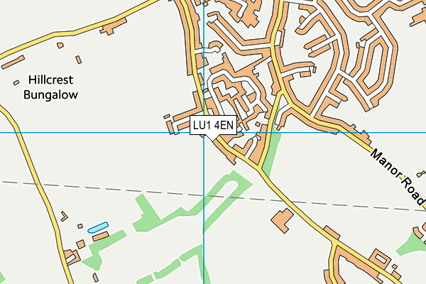 LU1 4EN map - OS VectorMap District (Ordnance Survey)