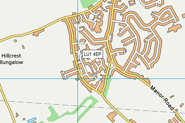 LU1 4EP map - OS VectorMap District (Ordnance Survey)