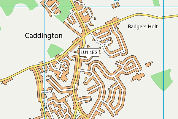 LU1 4ES map - OS VectorMap District (Ordnance Survey)