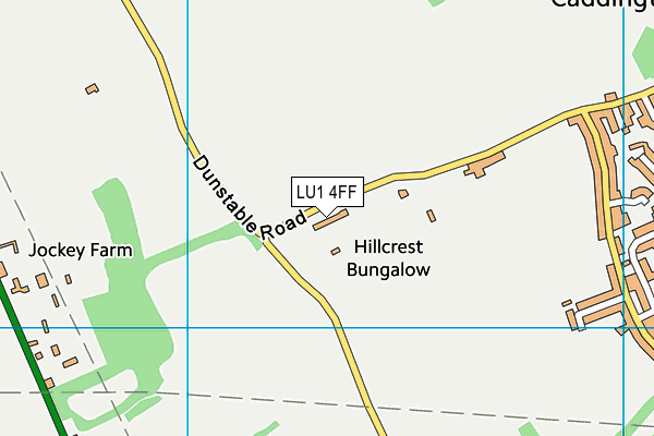 LU1 4FF map - OS VectorMap District (Ordnance Survey)