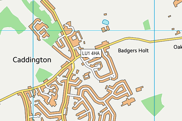 LU1 4HA map - OS VectorMap District (Ordnance Survey)