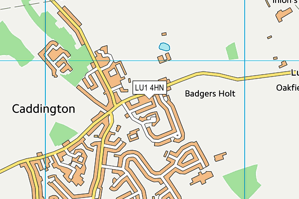 LU1 4HN map - OS VectorMap District (Ordnance Survey)