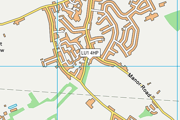 LU1 4HP map - OS VectorMap District (Ordnance Survey)