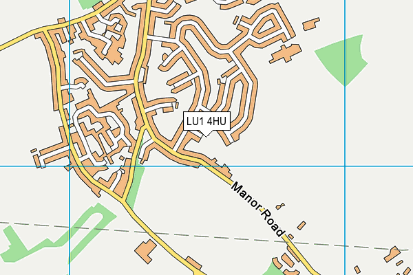 LU1 4HU map - OS VectorMap District (Ordnance Survey)