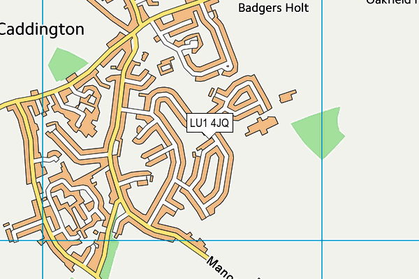 LU1 4JQ map - OS VectorMap District (Ordnance Survey)