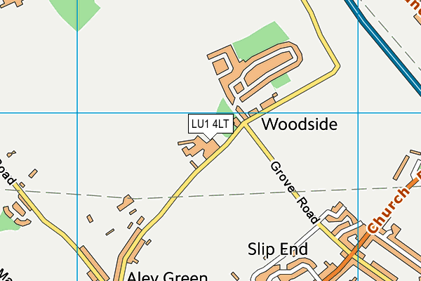 LU1 4LT map - OS VectorMap District (Ordnance Survey)