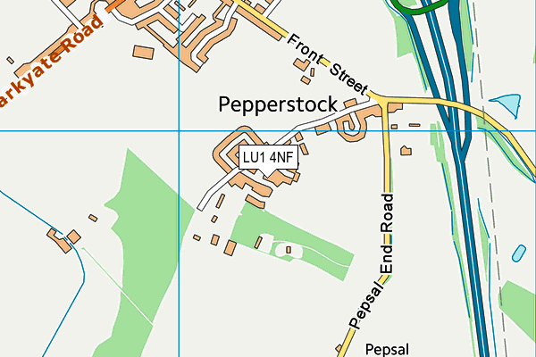 LU1 4NF map - OS VectorMap District (Ordnance Survey)