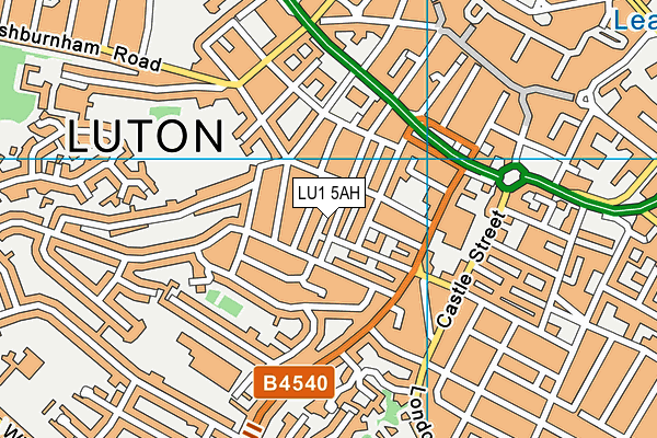 LU1 5AH map - OS VectorMap District (Ordnance Survey)