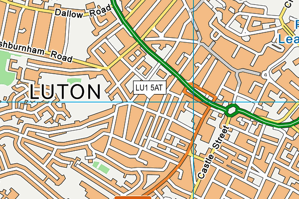 LU1 5AT map - OS VectorMap District (Ordnance Survey)