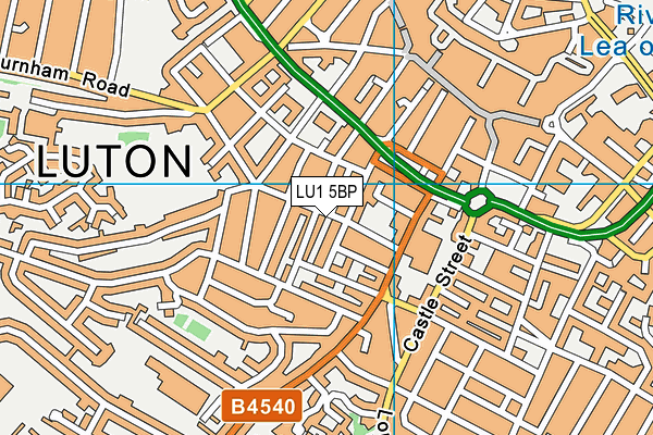 LU1 5BP map - OS VectorMap District (Ordnance Survey)