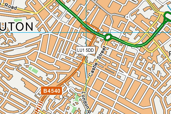 LU1 5DD map - OS VectorMap District (Ordnance Survey)