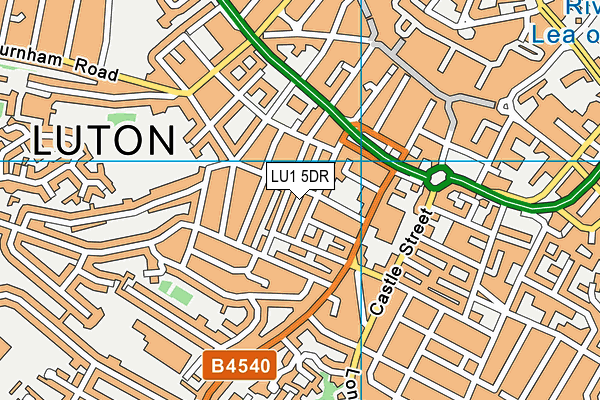 LU1 5DR map - OS VectorMap District (Ordnance Survey)