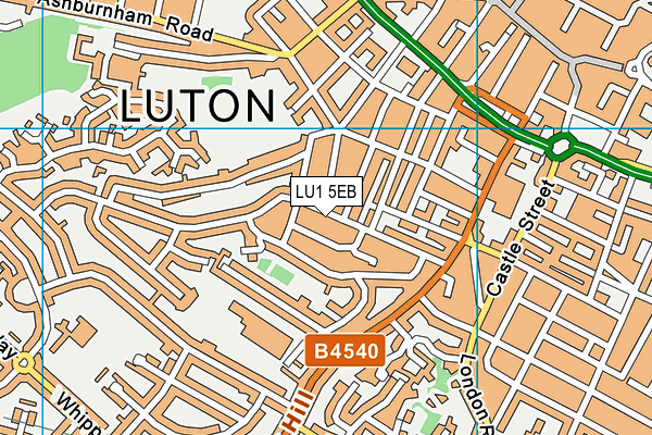 LU1 5EB map - OS VectorMap District (Ordnance Survey)