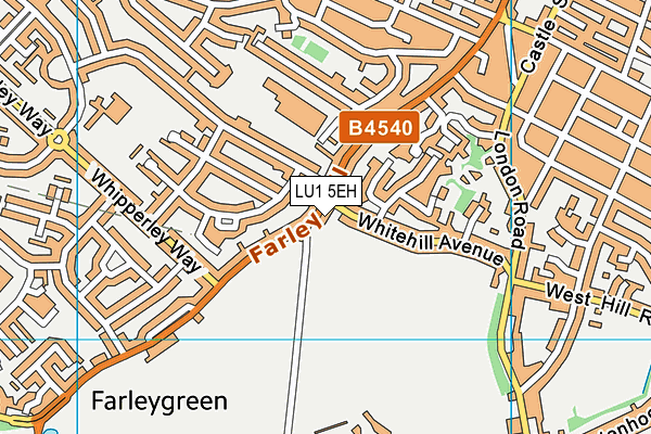 LU1 5EH map - OS VectorMap District (Ordnance Survey)