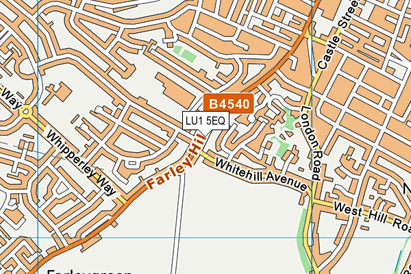 LU1 5EQ map - OS VectorMap District (Ordnance Survey)