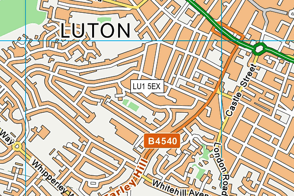 LU1 5EX map - OS VectorMap District (Ordnance Survey)