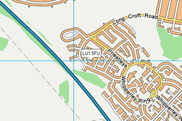 LU1 5FU map - OS VectorMap District (Ordnance Survey)